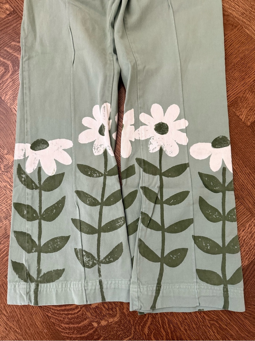BIG BUD PRESS Floral Western Pants flare Quirky Retro 70s Cottagecore Boho XXS‎ - Picture 3 of 8